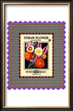 Strawflower Seed Pack Framed Giclee Print