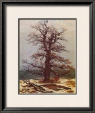 Oak in the Snow Framed Giclee Print by Caspar David Friedrich