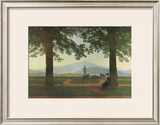 Garden Terrace Framed Giclee Print by Caspar David Friedrich