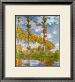 Poplars at Giverny Print by Claude Monet