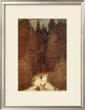 Chasseur in the Forest Framed Giclee Print by Caspar David Friedrich