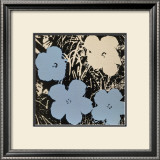 Flowers, c.1965 (Blue, Ivory) Print by Andy Warhol
