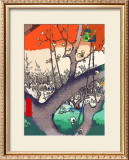 Plum Garden at Kameido Framed Giclee Print by Hiroshige II 