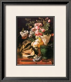 Roses et Autres Fleurs, Coquillages, Tete de Requin et Petrifications, c.1819 Posters by Antoine Berjon