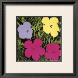 Flowers, c.1970 (1 Purple, c.1 Yellow, 2 Pink) Prints by Andy Warhol