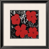 Flowers, c.1964 (Red) Posters by Andy Warhol