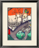 Plum Garden at Kameido Framed Giclee Print by Hiroshige II 
