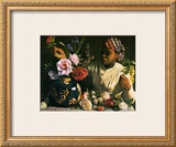 La Negresse aux Pivoines, 1870 Art by Frederic Bazille
