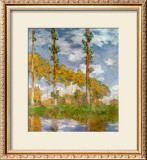 Poplars at Giverny Prints by Claude Monet