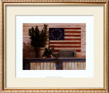 Old Flag with Ivy Prints by T. C. Chiu