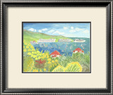 Cruise Ships in St. Thomas Print by Rebecca Brown