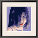 The Girl from Okinawa in Purple Print by Javier Palacios
