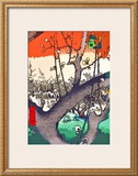 Plum Garden at Kameido Framed Giclee Print by Hiroshige II 