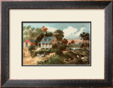 American Homestead Summer Prints by Currier & Ives 