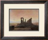 The Temple of Juno at Agrigento Framed Giclee Print by Caspar David Friedrich