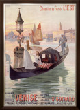 Venice, Italy, Gondola Framed Giclee Print by Hugo D'Alesi