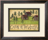 Cabin in the Woods Poster by Cindy Shamp
