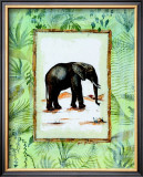Jungle Elephant Prints by Marie Frederique