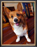 Corgi Get Low Art by Robert Mcclintock