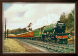 Royal Lancer LNER 4-6-2 steam locomotive, circa 1930 Framed Giclee Print by F Moore