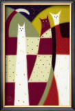 Three Cats Prints by Govinder Nazran