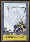 Cunard Line, Victoria Falls, 1931 Framed Giclee Print by W. G. Bevington