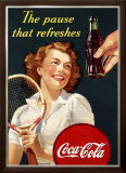 Refreshing Pause, Coca-Cola Framed Giclee Print