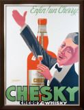 Whiski Chesky Framed Giclee Print by Delavat 