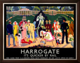 Harrogate, LNER Poster, 1934 Framed Giclee Print by Anna Katrina Zinkeisen