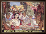 Bananas from Tropical Plantations Framed Giclee Print by Dean Cornwell