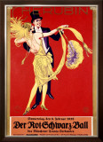 Der Rot Schwartz Ball Framed Giclee Print by Stolz 