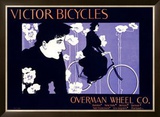 Victor Bicycles Framed Giclee Print by William H. Bradley