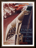 2nd Salone Automobile Italia Framed Giclee Print by Giuseppe Riccobaldi
