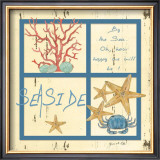 Distressed Wood: Seaside Print by Grace Pullen