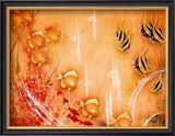 Tropical Fish Framed Giclee Print by Tip Freeman