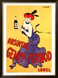 The Absinthe Gempp Pernod Framed Giclee Print by Leonetto Cappiello