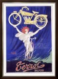 Terrot and Cie Motorcycle Framed Giclee Print by Robert Guzarl