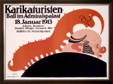 Karikaturisten Ball Framed Giclee Print by Klinger 