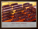 British Railways Locomotives, BR Poster, circa 1950s Framed Giclee Print by A N Wolstenholme