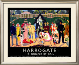 Harrogate, LNER Poster, 1934 Framed Giclee Print by Anna Katrina Zinkeisen