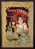 Absinthe Aperitif Liqueur Framed Giclee Print