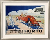 Hurtu Automobiles et Cycles Framed Giclee Print by O'Galop 