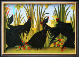 Hens with Strawberries Posters by Geneviève Jost