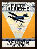 Fete Aerienne Angers Framed Giclee Print by P. L. Armand