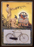 Cicli Attila Framed Giclee Print by Pomi 