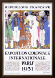 Exposition Coloniale, Paris 1931 Framed Giclee Print by Jacques de la Neziere