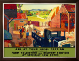 Farm Collection and Delivery Services Framed Giclee Print by Andrew Johnson