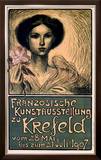 Franzosische Kunstausstellung zu Krefeld Framed Giclee Print by Théophile Alexandre Steinlen