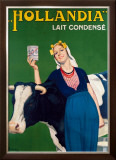 Hollandia Milk Framed Giclee Print by Rene Lelong