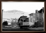San Francisco, Cable Car, Alcatraz Framed Giclee Print San Francisco, Cable Car, Alcatraz Framed Giclee Print
